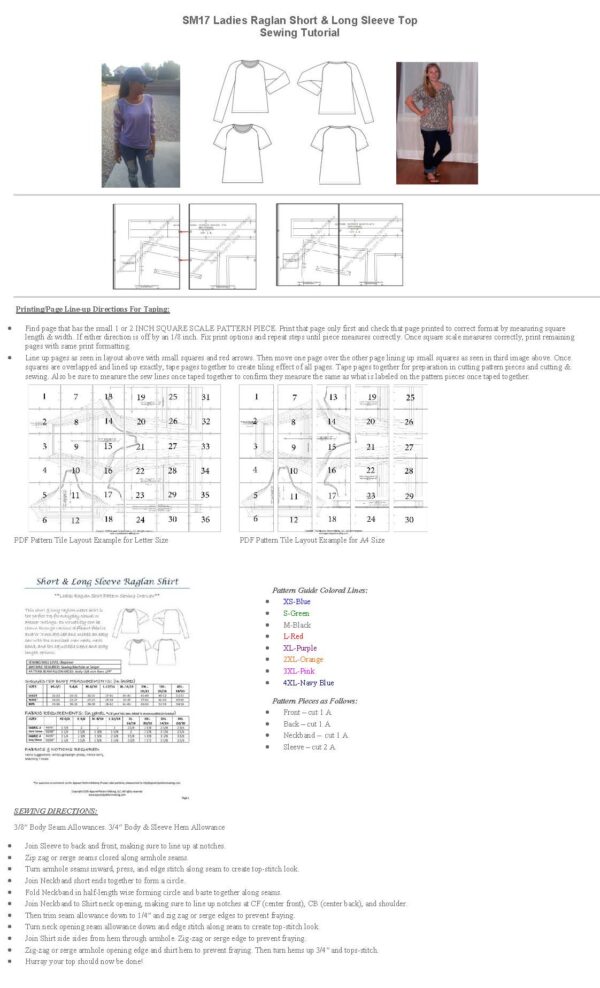 Raglan Shirt Sewing Pattern - Image 20