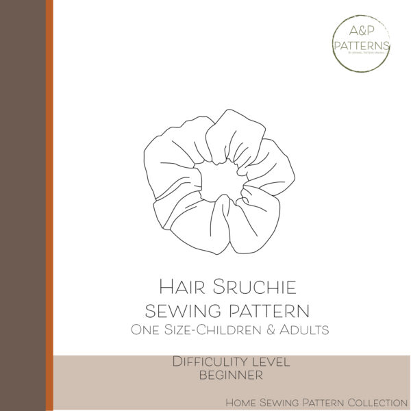 Hair Scrunchie PDF Sewing Pattern