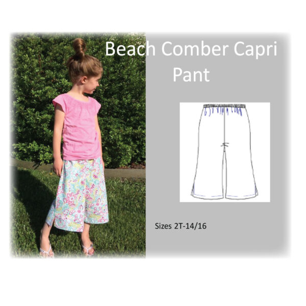 Beach Comber Capri Pant Sewing Pattern - Image 2