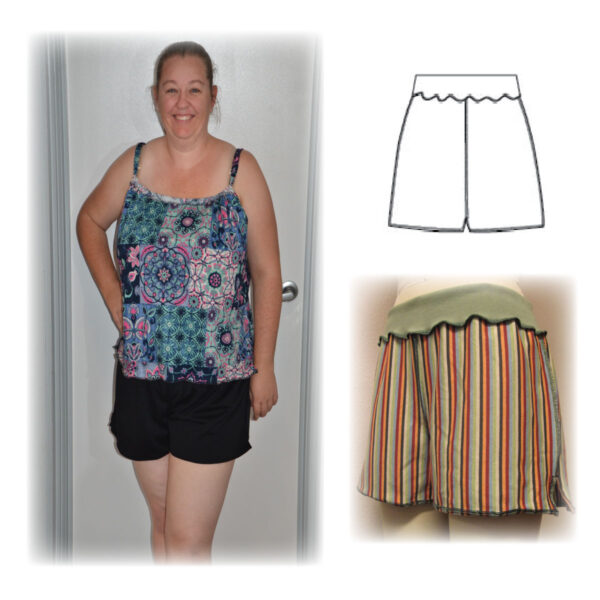 Deconstructed Knit Short Sewing Pattern-**CLEARANCE SALE** - Image 2