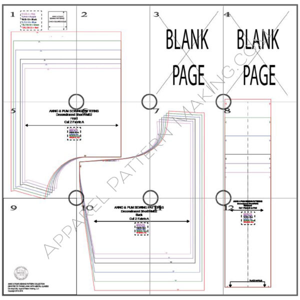 3 Patterns in 1! Knit Short Sewing Pattern