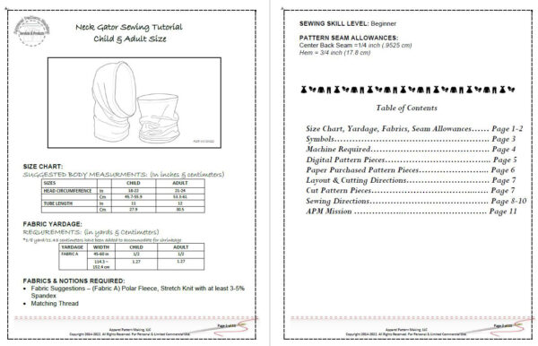 Neck Gaiter Sewing Pattern - Image 2