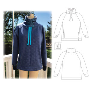 High Neck Sweatshirt Sewing Pattern