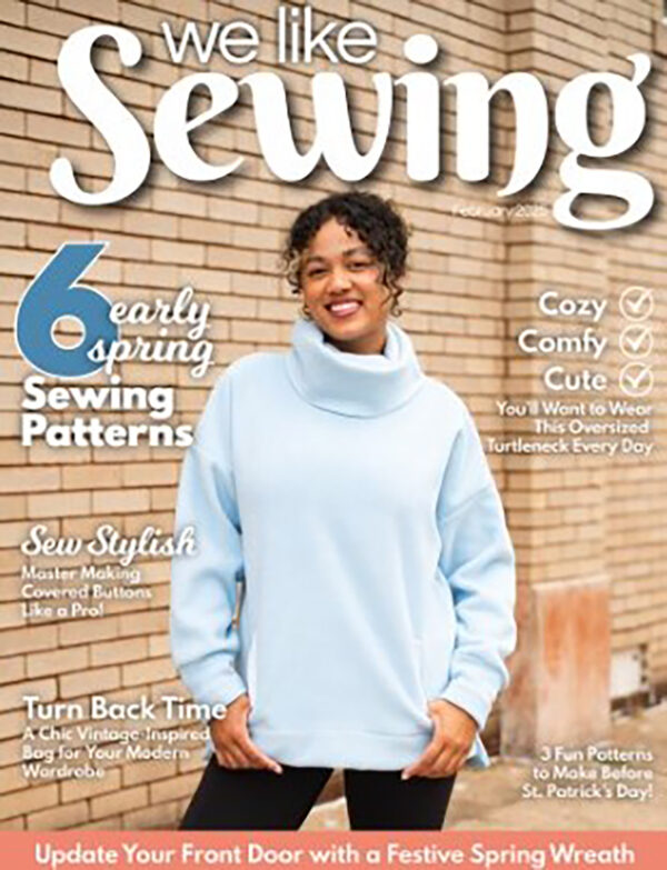 Denali Sweatshirt Sewing Pattern We Like Sewing Magazine Featured Front Cover Page