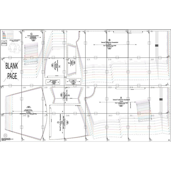 Denali Sewing Pattern Layout