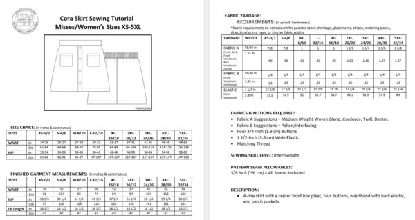 Cora Skirt Sewing Pattern - Image 9